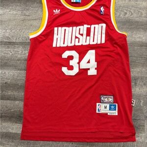 VINTAGE Adidas Red Houston Classics Jersey OLAJUWON